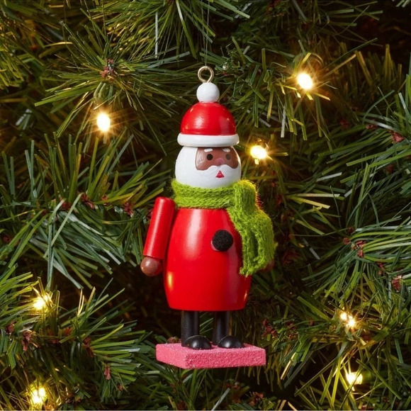 Wooden Santa Ornament, NWT - Picture 1 of 4